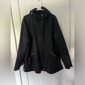 Lauren by Ralph Lauren navy blue rain coat w/ hood